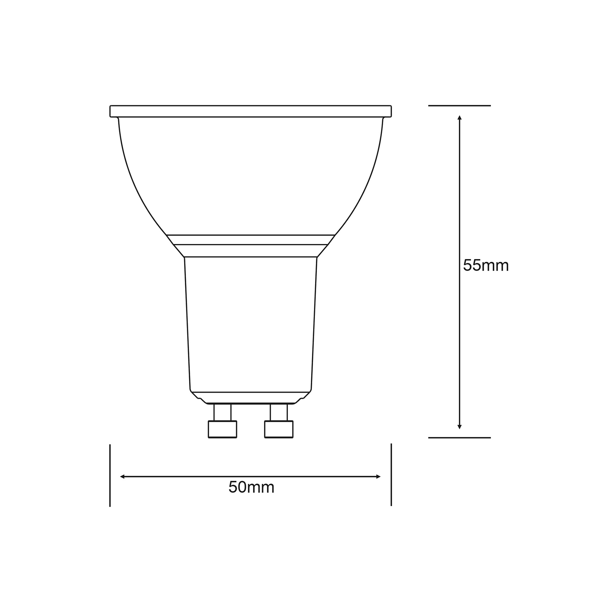 1202223  Focus LED GU10 5W 36° 4000K 400lm